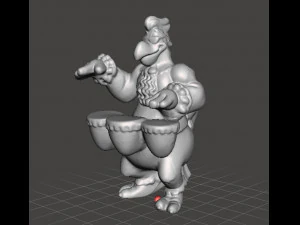 LOONEY TUNES ROCK BAND FOGHORN LEGHORN PROMOTIONAL FIGURE 90S PVC 3D Print Model