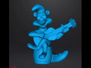 LOONEY TUNES ROCK BAND PEPE LE PEW PROMOTIONAL FIGURE 90S PVC 3D Print Model