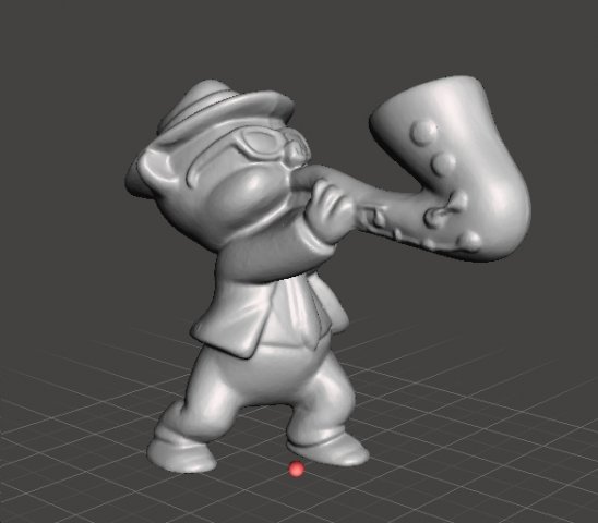 LOONEY TUNES ROCK BAND PORKY BLUES BROTHERS PROMOTIONAL FIGURE 90S PVC 3D Print Model .c4d .max .obj .3ds .fbx .stl .blend 