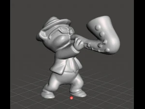 LOONEY TUNES ROCK BAND PORKY BLUES BROTHERS FIGURA PROMOCIONAL PVC DOS ANOS 90 Modelo de Impressão 3D