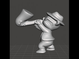 LOONEY TUNES ROCK BAND PORKY BLUES BROTHERS PROMOTIONAL FIGURE 90S PVC 3D Print Model