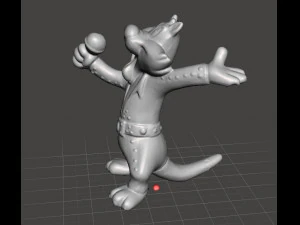 LOONEY TUNES ROCK BAND SYLVESTER ELVIS PROMOTIONAL FIGURE 90S PVC 3D Print Model