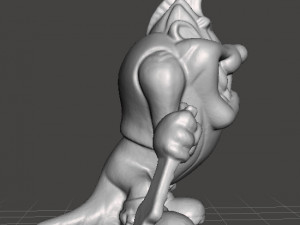 LOONEY TUNES ROCK BAND TAZ PROMOTIONAL FIGURE 90S PVC 3D Baskı Modeli