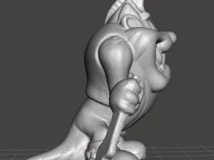 LOONEY TUNES ROCK BAND TAZ PROMOTIONAL FIGURE 90S PVC 3D Print Model