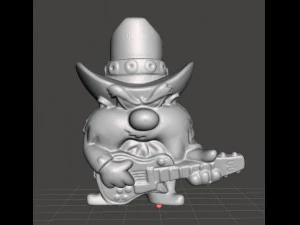 LOONEY TUNES ROCK BAND YOSEMITE SAM FIGURA PROMOCIONAL DOS ANOS 90 PVC Modelo de Impressão 3D