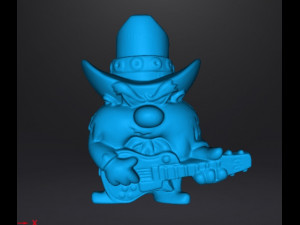 LOONEY TUNES ROCK BAND YOSEMITE SAM PROMOTIONAL FIGURE 90S PVC Model do druku 3D