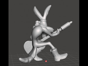 LOONEY TUNES ROCK BAND WILE E COYOTE PROMOTIONAL FIGURE 90S PVC 3D-printmodel
