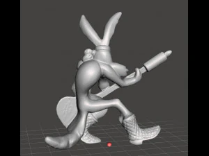 LOONEY TUNES ROCK BAND WILE E COYOTE PROMOTIONAL FIGURE 90S PVC 3D Print Model