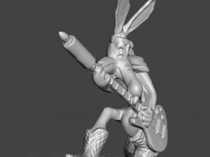 LOONEY TUNES ROCK BAND WILE E COYOTE PROMOTIONAL FIGURE 90S PVC 3D-printmodel
