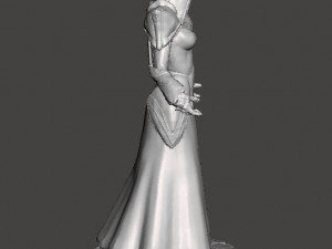MOON TEMPLE FEMALE MAGE PRIESTESS MINIATURE MODEL FOR FANTASY GAMES RPG DND Modèles 3D en vedette