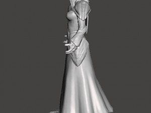 MOON TEMPLE FEMALE MAGE PRIESTESS MINIATURE MODEL FOR FANTASY GAMES RPG DND Modèles 3D en vedette