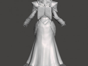 MOON TEMPLE FEMALE MAGE PRIESTESS MINIATURE MODEL FOR FANTASY GAMES RPG DND Modèles 3D en vedette
