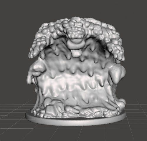 MUD ELEMENTAL MINIATURE MODEL FOR SCIFI OR FANTASY GAMES DND RPG Model Cetak 3D .c4d .max .obj .3ds .fbx .stl .blend