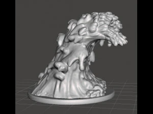 MUD ELEMENTAL MINIATURE MODEL FOR SCIFI OR FANTASY GAMES DND RPG 3D Print Model