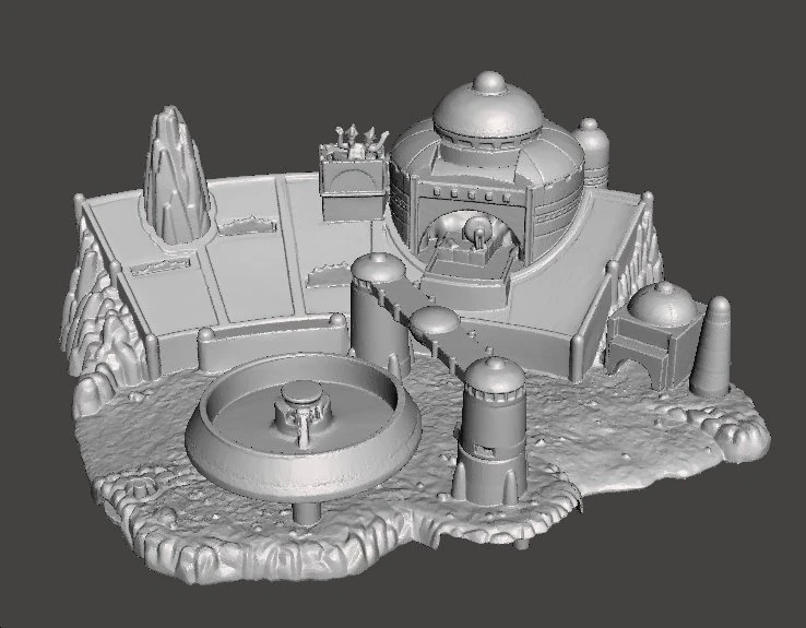 SW MOS ESPA DIORAMA ВИНТАЖНА ФІГУРА МОДЕЛЬ ГОНОВА СЦЕНА 90-х 3D Принт Модель .c4d .max .obj .3ds .fbx .stl .blend 
