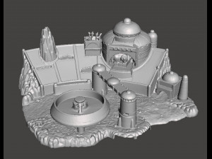 SW MOS ESPA DIORAMA VINTAGE FIGURE MODEL RACE SCENE 90s 3D Print Model