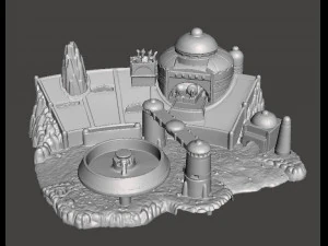 SW MOS ESPA DIORAMA ВИНТАЖНА ФІГУРА МОДЕЛЬ ГОНОВА СЦЕНА 90-х 3D Принт Модель