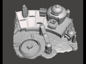 SW MOS ESPA DIORAMA VINTAGE FIGURE MODEL RACE SCENE 90s 3D Принт Модель