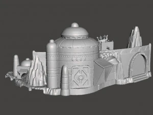 SW MOS ESPA DIORAMA ВИНТАЖНА ФІГУРА МОДЕЛЬ ГОНОВА СЦЕНА 90-х 3D Принт Модель