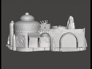 SW MOS ESPA DIORAMA VINTAGE FIGURE MODEL RACE SCENE 90s 3D Принт Модель
