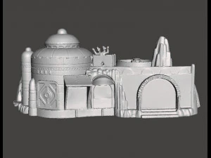 SW MOS ESPA DIORAMA ВИНТАЖНА ФІГУРА МОДЕЛЬ ГОНОВА СЦЕНА 90-х 3D Принт Модель
