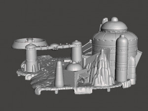 SW MOS ESPA DIORAMA VINTAGE FIGURE MODEL RACE SCENE 90s 3D Принт Модель