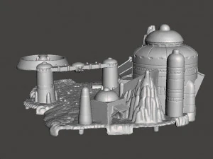SW MOS ESPA DIORAMA ВИНТАЖНА ФІГУРА МОДЕЛЬ ГОНОВА СЦЕНА 90-х 3D Принт Модель