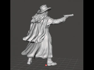 CALAMITY JANE COWGIRL HEROINE MINIATURE MODEL FOR GAMES DND RPG 3D Print Model