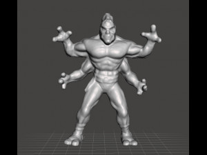MORTAL KOMBAT GORO PVC VINTAGE FIGURE MODEL 90s MONSTER 3D Принт Модель