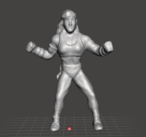 MORTAL KOMBAT SONYA PVC VINTAGE FIGURE MODEL 90s HEROINE 3Dプリントモデル .c4d .max .obj .3ds .fbx .stl .blend 