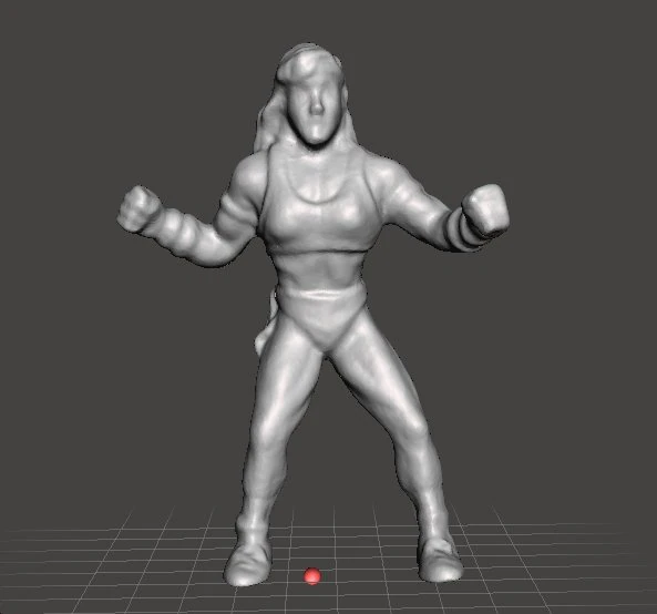MORTAL KOMBAT SONYA PVC VINTAGE FIGURE MODEL 90s HEROINE 3D Print Model .c4d .max .obj .3ds .fbx .stl .blend 