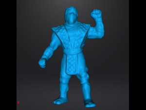 MORTAL KOMBAT SUB ZERO SCORPION NINJA PVC VINTAGE FIGURE MODEL 90s NINJA 3Dプリントモデル