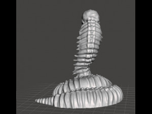 SKELETON NAGA MINIATURE MODEL FOR FANTASY GAMES DND AND RPG 3D 프린트 모델