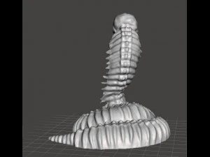 SKELETON NAGA MINIATURE MODEL FOR FANTASY GAMES DND AND RPG 3D Print Model