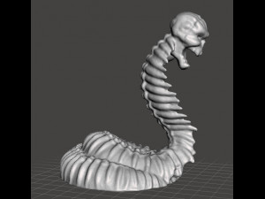 SKELETON NAGA MINIATURE MODEL FOR FANTASY GAMES DND AND RPG 3D 프린트 모델
