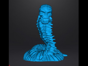 SKELETON NAGA MINIATURE MODEL FOR FANTASY GAMES DND AND RPG 3D 프린트 모델