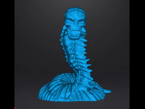 SKELETON NAGA MINIATURE MODEL FOR FANTASY GAMES DND AND RPG 3D Print Model