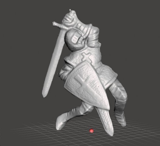 KNIGHT WITH SWORD AND SHIELD 54MM FIGURE MODEL TOY 1-32 SCALE 3D Print Model .c4d .max .obj .3ds .fbx .stl .blend 