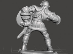 KNIGHT WITH LANCE AND SHIELD 54MM FIGURE MODEL TOY 1-32 SCALE Modelo de Impressão 3D