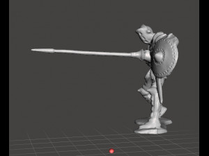 KNIGHT WITH LANCE AND SHIELD 54MM FIGURE MODEL TOY 1-32 SCALE Modelo de Impressão 3D