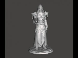 МІНІАТЮРНА МОДЕЛЬ МІСЯЧНОГО ХРАМУ ЧОЛОВІК-ЧАЛІВНИК СВЯЩЕНИК ДЛЯ ФЕНТЕЗІЙНИХ ІГОР DND RPG 3D Принт Модель