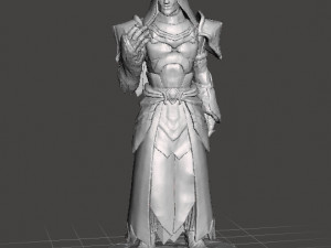 MOON TEMPLE MALE MAGE PRIEST MINIATURE MODEL FOR FANTASY GAMES DND RPG 3Dプリントモデル