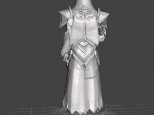 MOON TEMPLE MALE MAGE PRIEST MINIATURE MODEL FOR FANTASY GAMES DND RPG 3Dプリントモデル