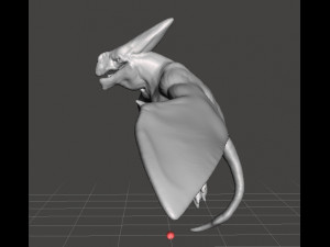 MUTANT PTERAMONSTER FIGURE MODEL ANIMAL CREATURE DND RPG Modello di stampa 3D
