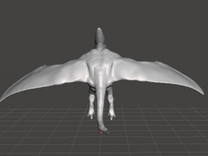 MUTANT PTERAMONSTER FIGURE MODEL ANIMAL CREATURE DND RPG Modello di stampa 3D