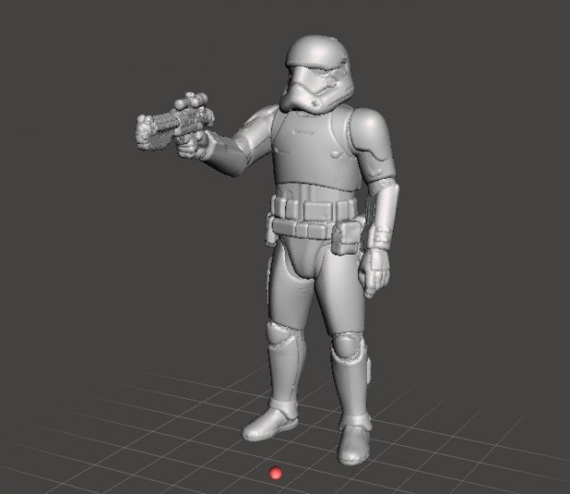 FIRST ORDER STORMTROOPER MINIATURE MODEL FOR GAMES DND RPG 3Dプリントモデル .c4d .max .obj .3ds .fbx .stl .blend 