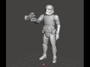 FIRST ORDER STORMTROOPER MINIATURE MODEL FOR GAMES DND RPG 3D-Druckmodell