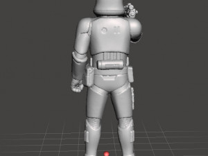 FIRST ORDER STORMTROOPER MINIATURE MODEL FOR GAMES DND RPG 3Dプリントモデル