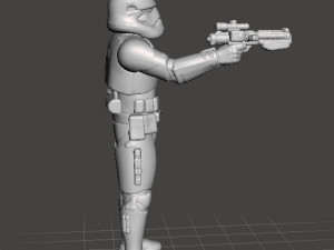 FIRST ORDER STORMTROOPER MINIATURE MODEL FOR GAMES DND RPG 3Dプリントモデル