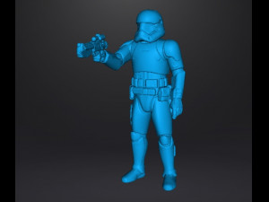 FIRST ORDER STORMTROOPER MINIATURE MODEL FOR GAMES DND RPG 3Dプリントモデル